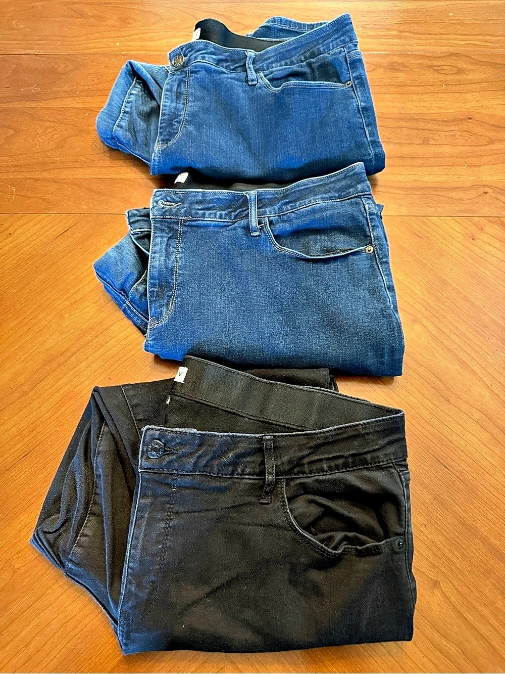 Ava & Viv High-rise Skinny Jeans Blue & Black